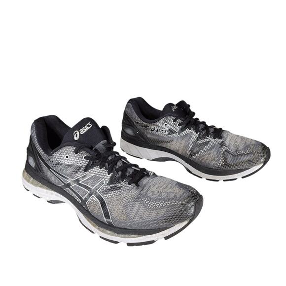 Asics Gel Nimbus 20 Running Shoes sz 11 Mens Gray Snake Print Low Top Lace Up - Picture 1 of 11
